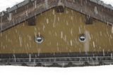 岸田　正雄　「高源寺の雪景」