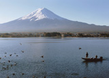 森　義雄　「河口湖より見た富士」