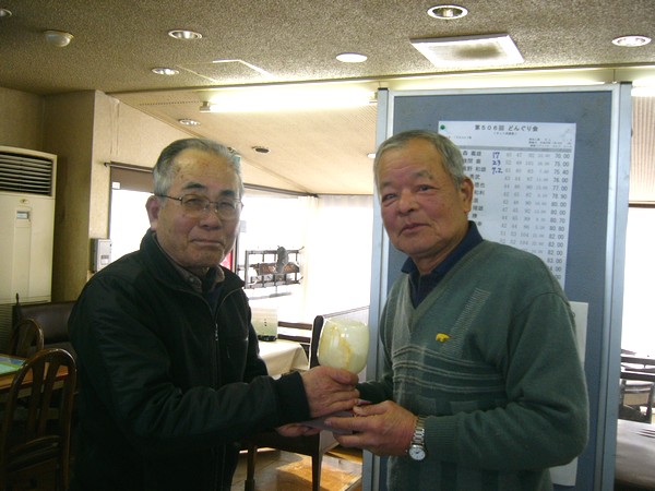 優勝の森 義雄さん（右）　2012年以来の優勝です