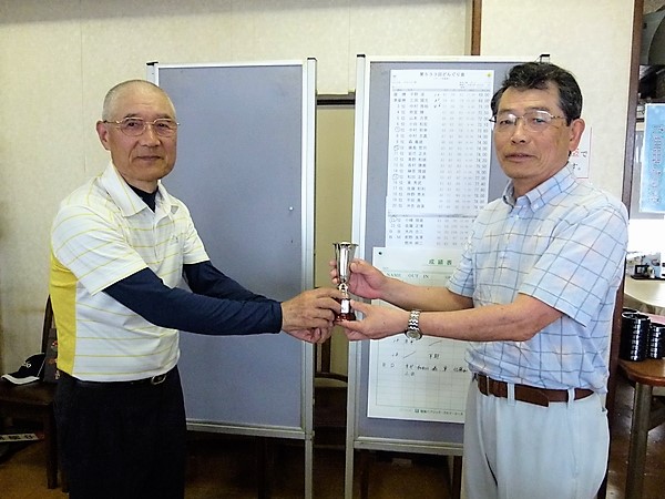 優勝の平野 滋さん（右）　通算12回目の優勝です