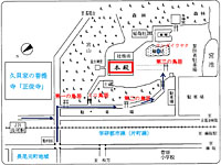 「菅原神社（長尾）」境内の略図
