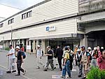 星田駅を後に