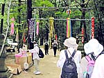 奥へ行くと登龍の滝