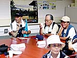 資料館見学を終わり休憩