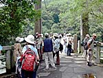 天ヶ瀬つり橋で小休止