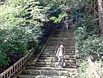 山崎聖天さんの長い階段