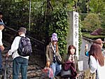 鈴蟲の寺（華厳禅寺）と石段登り口