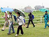 対岸に「きらら」が見える