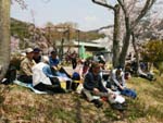 くらわん会グループの昼食一風景