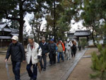御香宮神社に入る