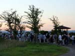 山の上小公園(天の川・藤田川合流三角州）　一次解散