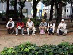 新家公園で休憩