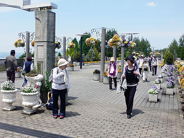 フラワーブリッジの花壇