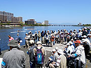 瀬田川畔の集合場所
