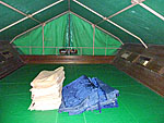 フレッシュエアー型テントの内部