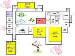 楽寿荘の部屋の配置図